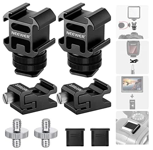 NEEWER 8 PCs Hot Shoe Mount Adapter Kit | Aluminum Camera & Lighting Accessory thumbnail 1