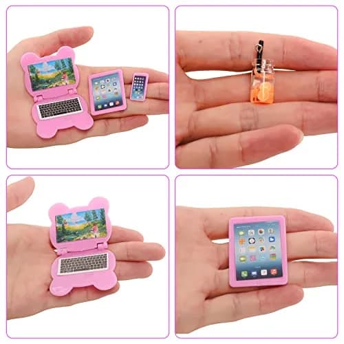 ENOCHT 20 Pcs Doll Clothes & Accessories Playset 5.3 Inch | Imaginative Doll Fashion Kit thumbnail 5