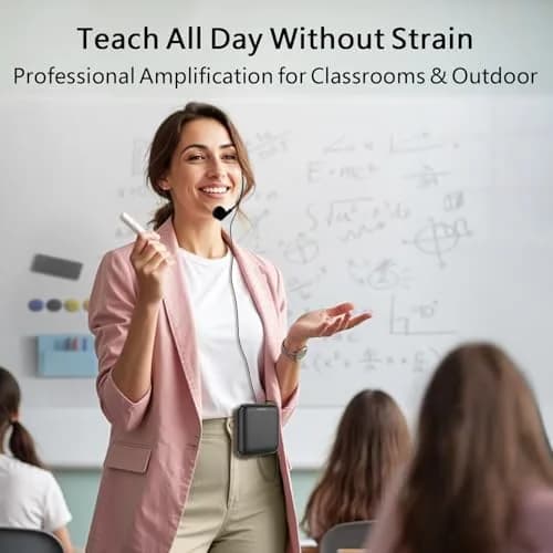 Norwii Portable Voice Amplifier with Wired Microphone Headset - 10W, 4000mAh, 30-Hour Battery | Loud & Clear Sound for Teachers thumbnail 6