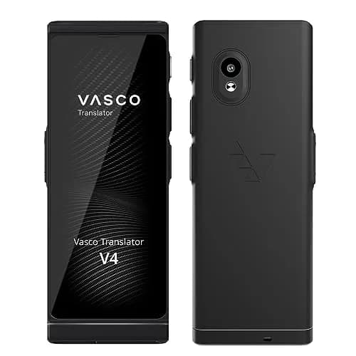 Vasco V4 Language Translator Device | 112 Languages | Free Lifetime Internet in Almost 200 Countries | Black Onyx thumbnail 1