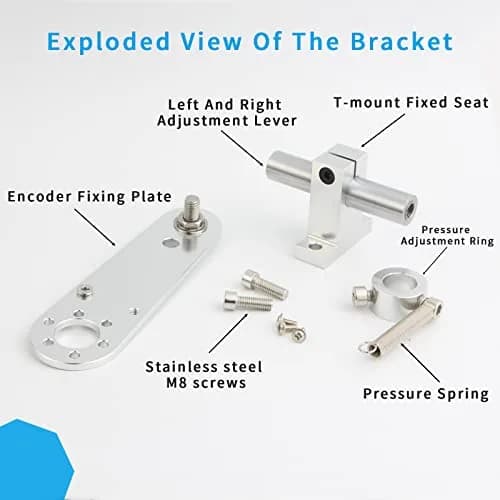 KOKISO Aluminum Alloy Encoder Bracket 20mm Aperture | Precision Mounting for Automation Equipment thumbnail 2