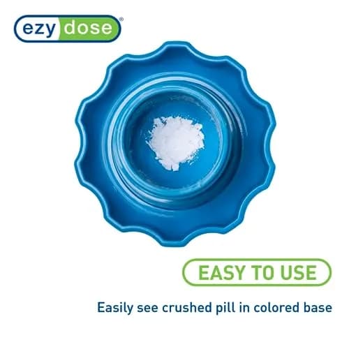 EZY DOSE Pill Crusher & Tablet Grinder, Small Blue, 60mm (2.375") | Pill Crusher for Easier Swallowing thumbnail 4