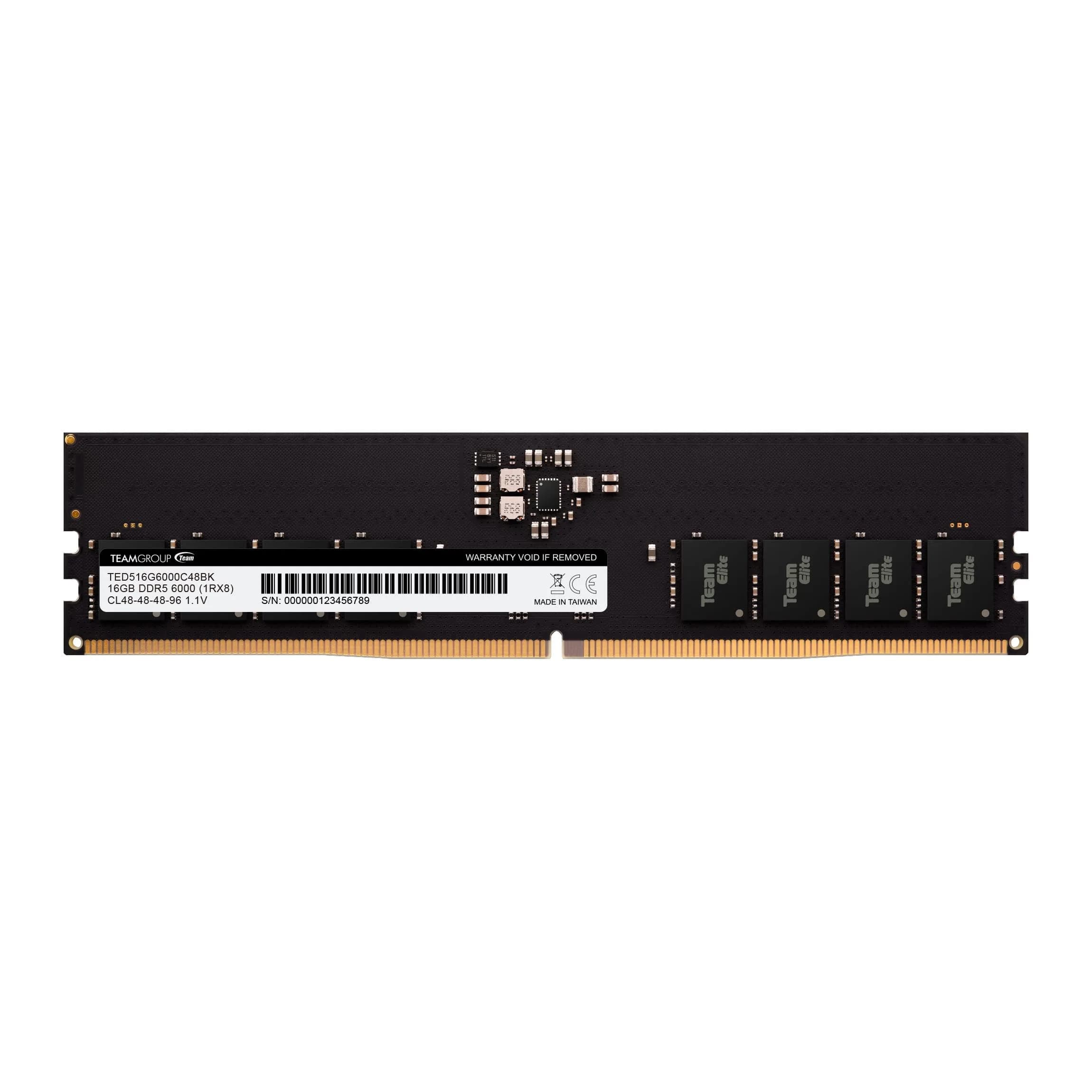 TEAMGROUP Elite DDR5 16GB 6000MHz (PC5-48000) UDIMM | Supports Intel & AMD - main product image