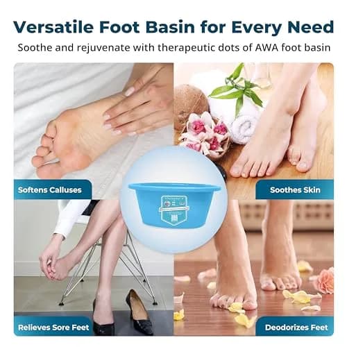 American Wellness Authority Extra Large Foot Soaking Tub | Durable Plastic Pedicure Basin for Relaxing Foot Baths (70-120c) thumbnail 2