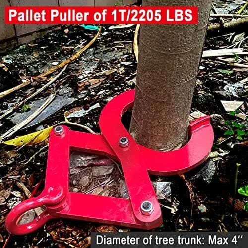 BONOOTH Pallet Puller 1T (2205 lbs) Capacity Heavy Duty Steel Scissor Grabber with 5.5" Jaw Opening | Industrial Material Handling Tool thumbnail 6
