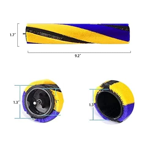Rinakou Replacement Brush Roller for Dyson V12 V15 Vacuum Cleaner | 3.18 cm (1.25 inches) Yellow-Blue thumbnail 4