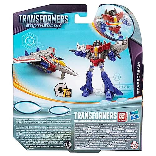 Transformers Toys EarthSpark Warrior Class Starscream Action Figure, 5-Inch | Easy 7-Step Conversion for Kids 6+ thumbnail 5