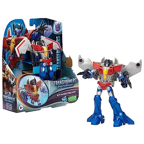 Transformers Toys EarthSpark Warrior Class Starscream Action Figure, 5-Inch | Easy 7-Step Conversion for Kids 6+ thumbnail 3
