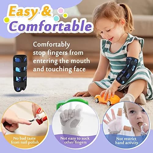 Mybow Thumb Sucking Stop for Kids Elbow Brace - Camouflage Blue (1 PCS) thumbnail 4