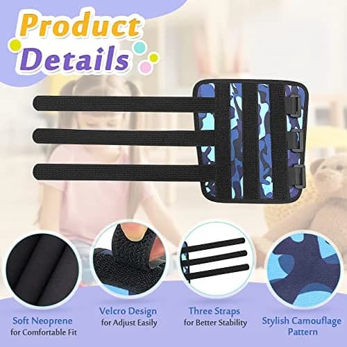Mybow Thumb Sucking Stop for Kids Elbow Brace - Camouflage Blue (1 PCS) thumbnail 5