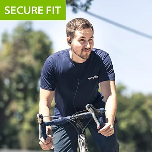 Avantree C171 USB-C Wired Earbuds with Microphone & Volume Controls | Sweatproof, Over Ear Hook, In-Ear Running Headphones thumbnail 3