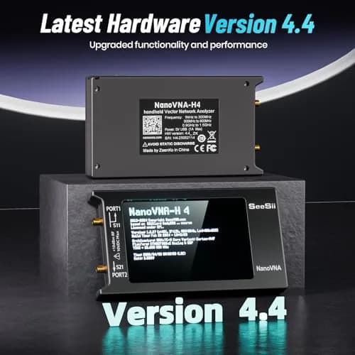 Seesii NanoVNA-H4 Vector Network Analyzer 1.5GHz 4" Touchscreen | Measures SWR, Phase, Smith Chart thumbnail 2