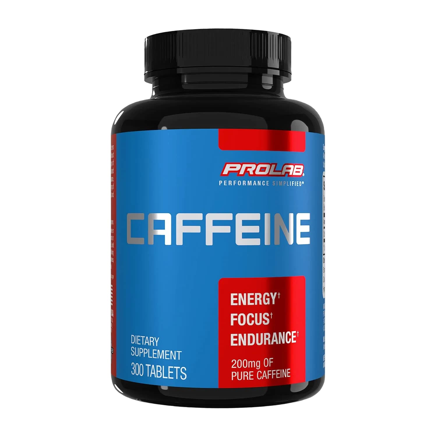 ProLab Caffeine 200mg Tablets 300 Count | Energy, Focus & Endurance Supplement