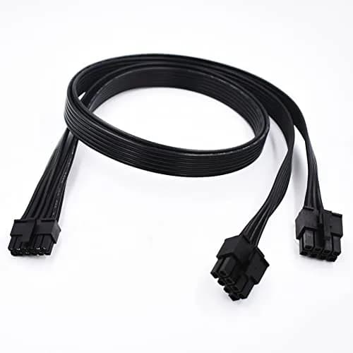lilila-ree 12 Pin GPU Power Adapter Cable for EVGA & Seasonic PSUs | Mini 12 Pin to 2x 8 Pin (6+2) PCIe, 30cm thumbnail 1