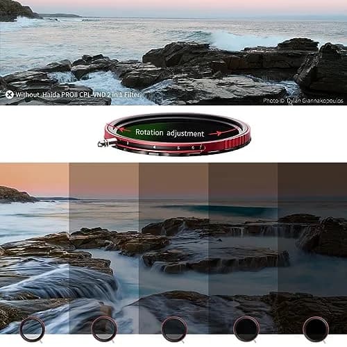 Haida 82mm PRO II CPL-VND 2-in-1 Filter | Reduces Glare & Controls Light thumbnail 4
