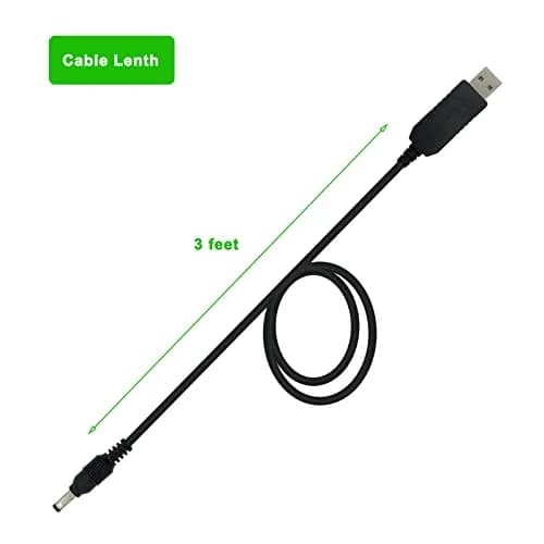PDEEY USB Charger Cord Replacement for Alexa Echo Dot 3rd, 4th, 5th Gen | 3 FT PVC Cable, 12V Setup, Travel Ready thumbnail 6