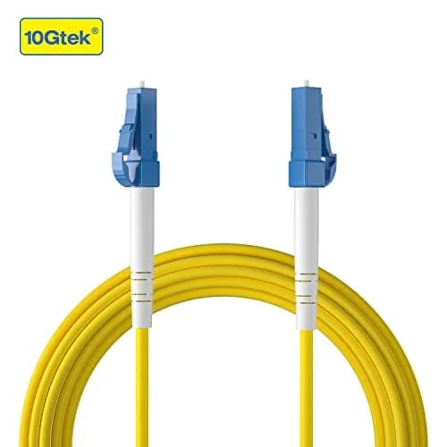 10Gtek Simplex Fiber Patch Cable - LC to LC Single-Mode Fiber, 3m (9.8-ft) | High-Speed Data Connectivity thumbnail 3
