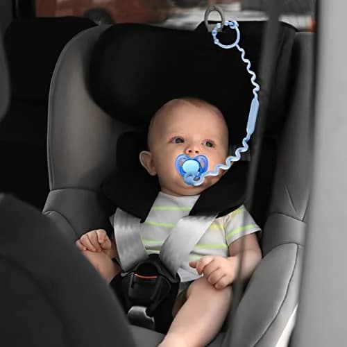 Yunaeduo Silicone Toy Straps for Baby, 5 Pack - Adjustable Safety Holder for Stroller, High Chair, Sippy Cups | BPA-Free thumbnail 5