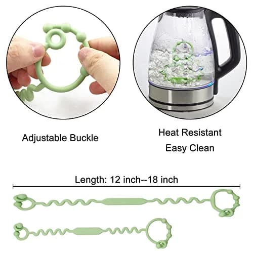 Yunaeduo Silicone Toy Straps for Baby, 5 Pack - Adjustable Safety Holder for Stroller, High Chair, Sippy Cups | BPA-Free thumbnail 7