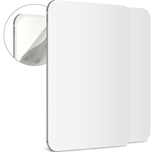 Mavoro 7x9 Inch Acrylic Shower Mirror 2-Pack | Shatter-Resistant, Less Fog, 3M Adhesive Mount thumbnail 1