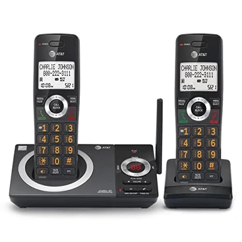 AT&T DECT 6.0 2-Handset Cordless Phone for Home | Long Range & Call Blocker thumbnail 1