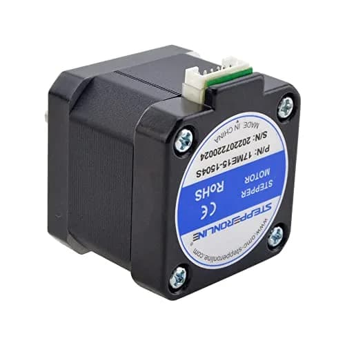 STEPPERONLINE Nema 17 Stepper Motor 0.9deg 1.5A 30Ncm with 1m Cable | 42mm Frame Bipolar Motor for 3D Printers & CNC thumbnail 3