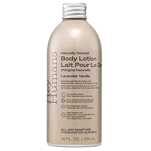 Hey Humans Moisturizing Body Lotion with Natural Ingredients - Lavendar Vanilla & Shea Butter | Vegan, Cruelty Free, 14 fl. oz thumbnail 1