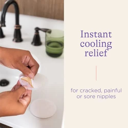 Lansinoh Soothies Cooling Gel Pads for Nursing (4 Count) | Reusable Relief for Sore Nipples thumbnail 2