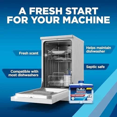 Finish Dishwasher Cleaner Liquid 4 Bottles | Deep Cleans Hidden Grease & Limescale thumbnail 7