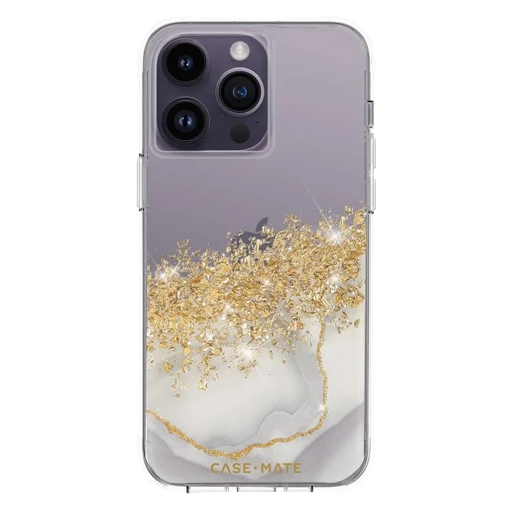 Case-Mate iPhone 14 Pro Max Case - Karat Marble 6.7" | 10FT Drop & Wireless Charging