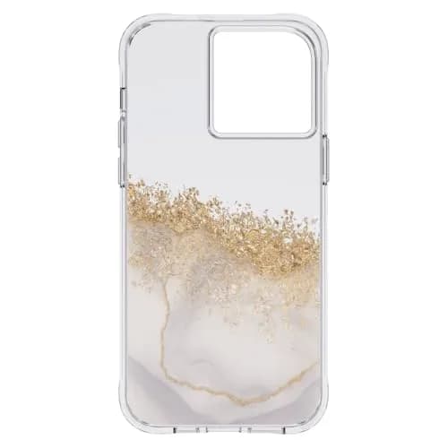 Case-Mate iPhone 14 Pro Max Case - Karat Marble 6.7" | 10FT Drop & Wireless Charging thumbnail 4