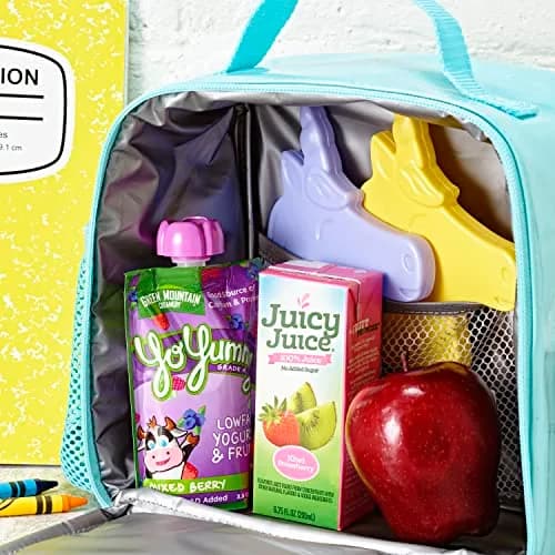 Fit & Fresh Cool Coolers Reusable Kids Lunch Box Ice Packs 4pk | Slim, Fun & Safe for School & Picnics thumbnail 5