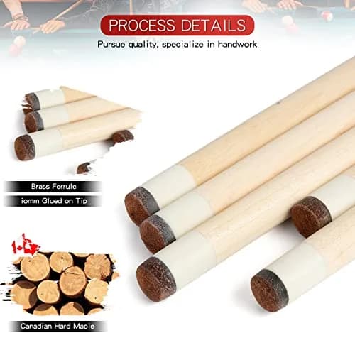 Teekerwan Maple Pool Cue Stick 152.4cm (58 inch) 19 oz | Professional Grade for Indian Billiards thumbnail 3
