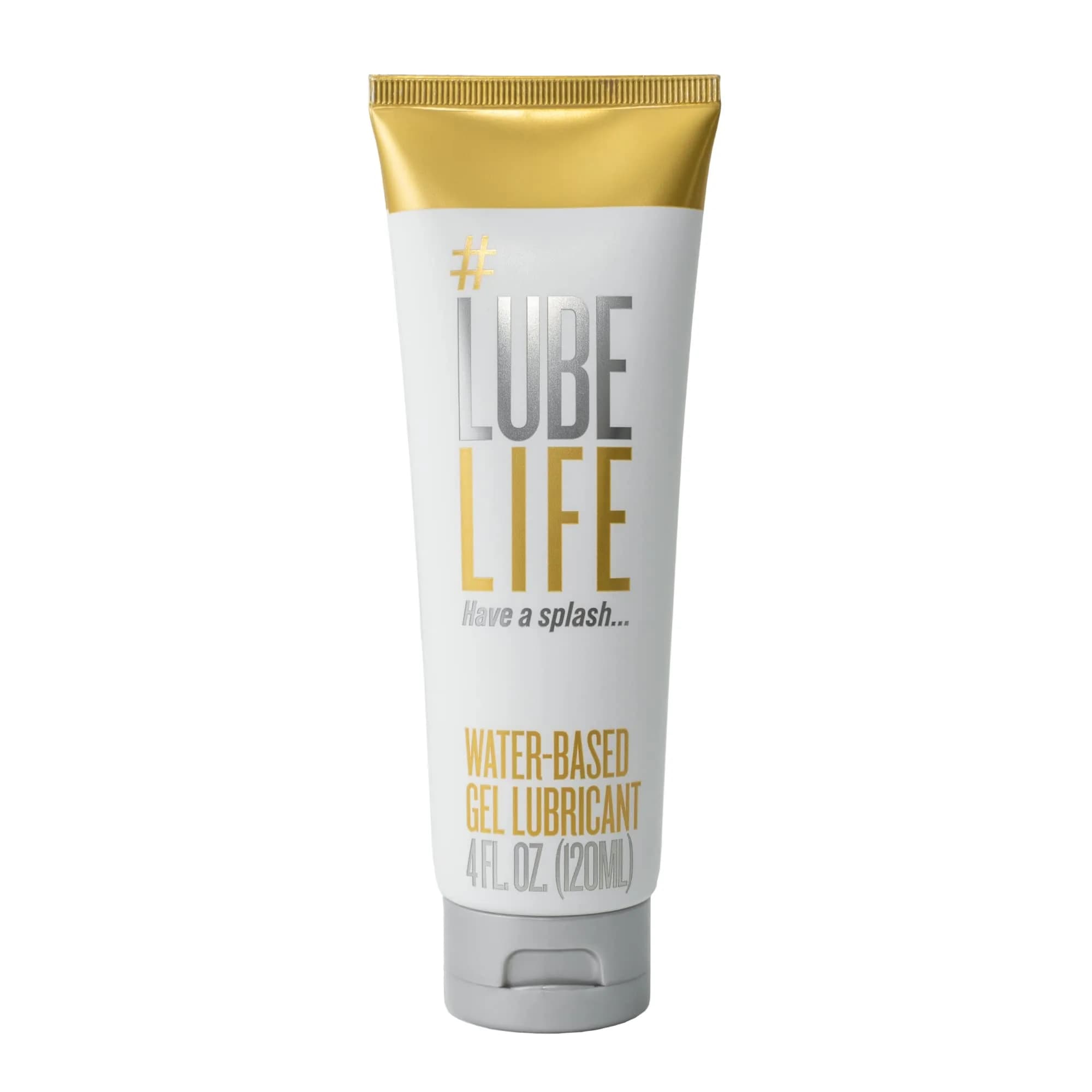 LubeLife Water Based Handie Cream 4 fl oz | Natural, Non-Staining, Easy Cleanup — Gel / 4 Fl Oz