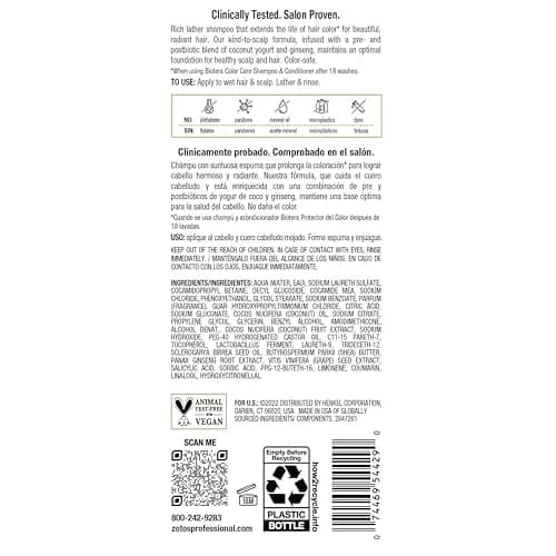 Biotera Color Care Shampoo for Color-Treated Hair | Extends Vibrancy & Shine, Vegan, 15.2 Fl Oz thumbnail 8