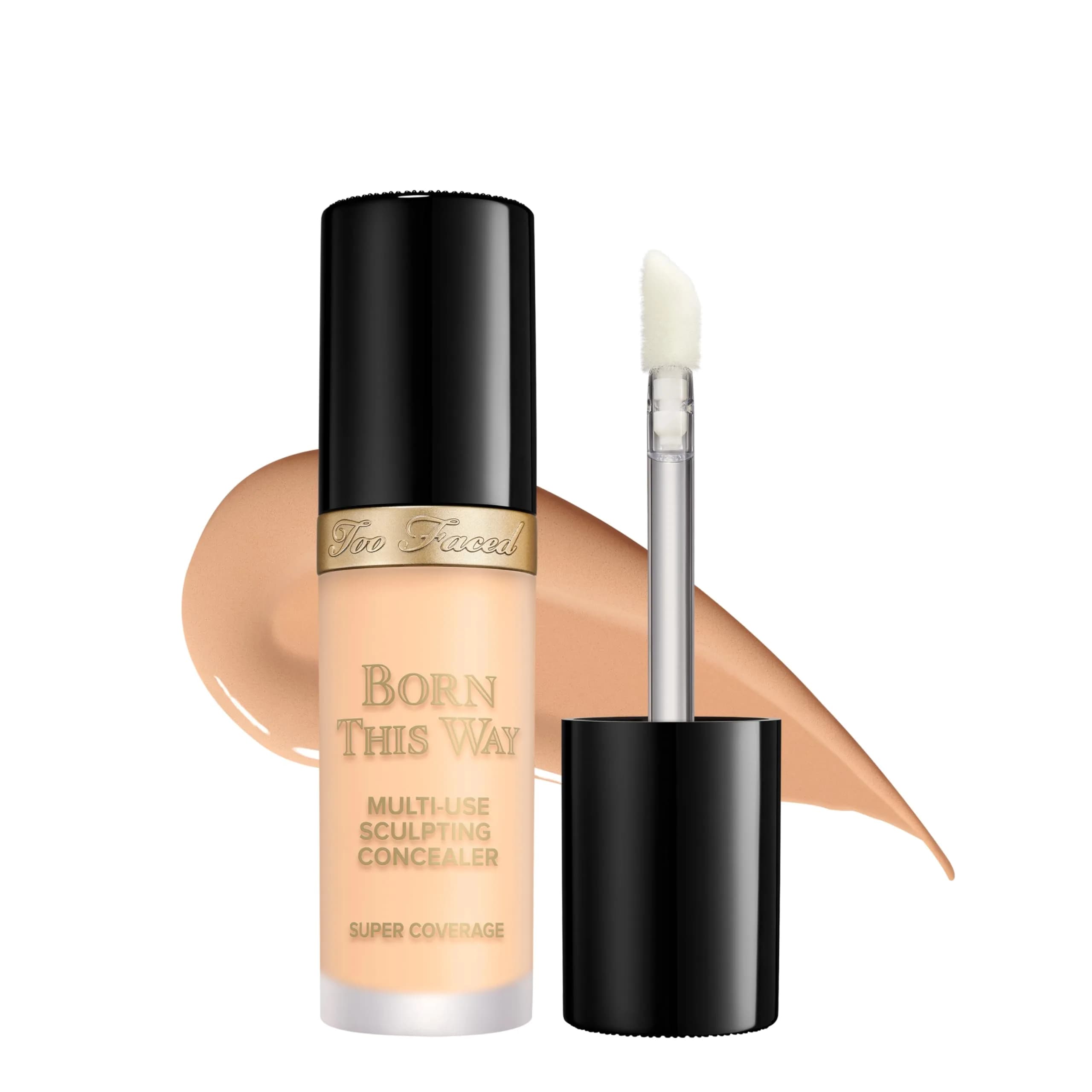 Too Faced Born This Way Super Coverage Concealer 0.45 Fl Oz | Hydrating, Full Coverage for Dark Circles & Blemishes