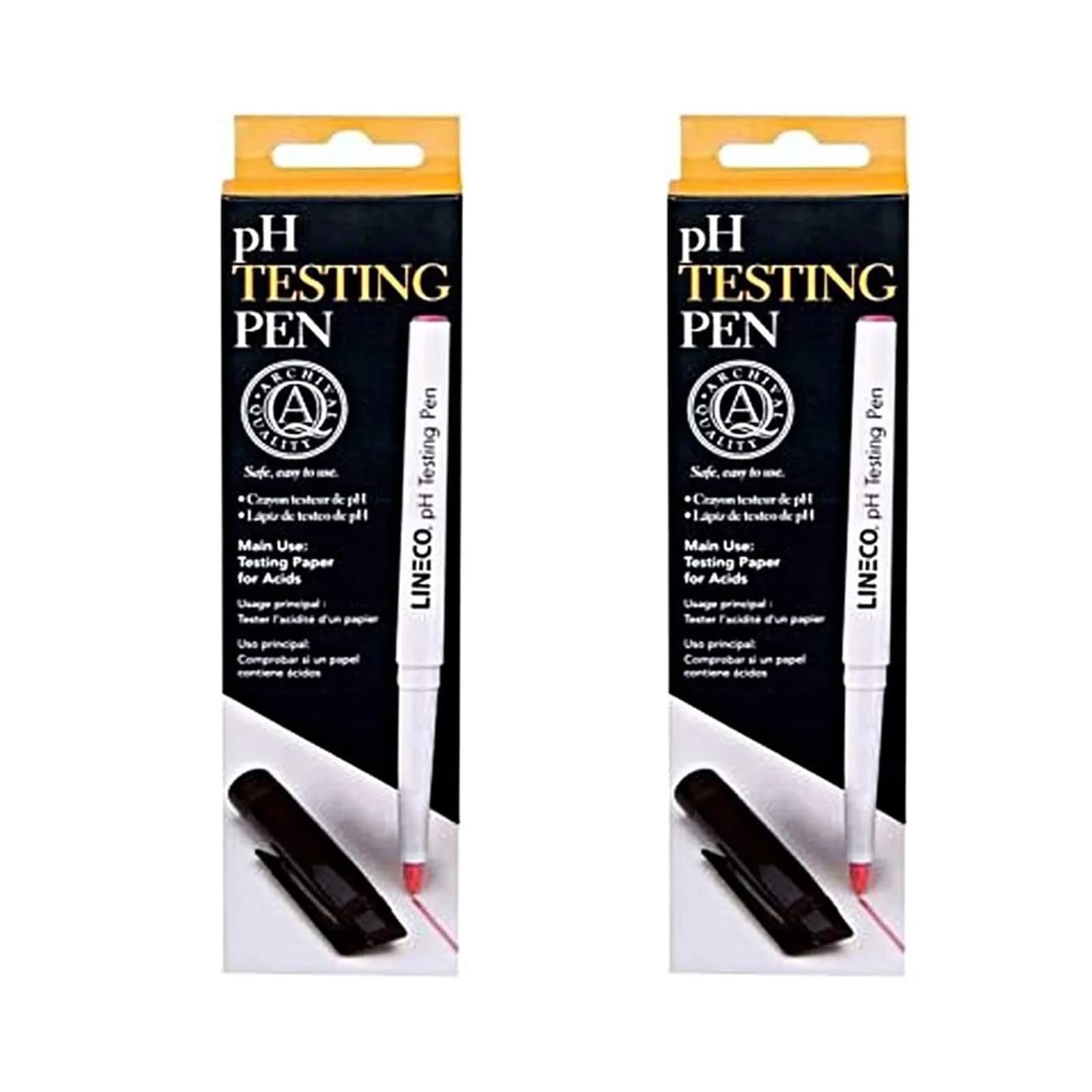 Lineco pH Testing Pen for Paper & Paperboard | Accurate pH Indicator, 2 Pack, USA Made - main product image