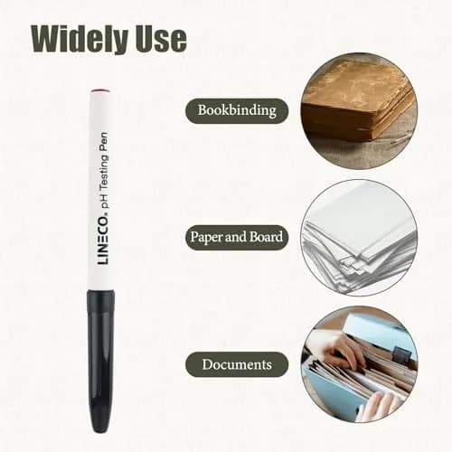 Lineco pH Testing Pen for Paper & Paperboard | Accurate pH Indicator, 2 Pack, USA Made thumbnail 7