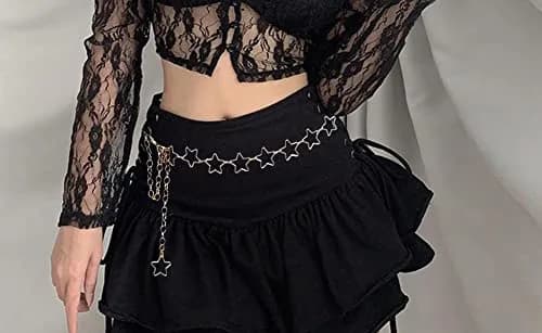 Eyraevor Silver Chain Belt Star Waist Chain 45 inch | Elegant Y2K Body Jewelry for Women thumbnail 4