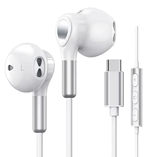 BENEWY Wired USB C Earbuds with Mic and Volume Control | 1.2m Cable, 14.2mm Dynamic Drivers thumbnail 1
