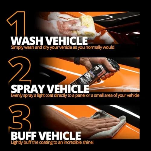 CERAKOTE Rapid Ceramic Paint Sealant 394ml (14 Fl Oz) | Glossy Mirror-Like Finish & 50-Wash Protection thumbnail 4