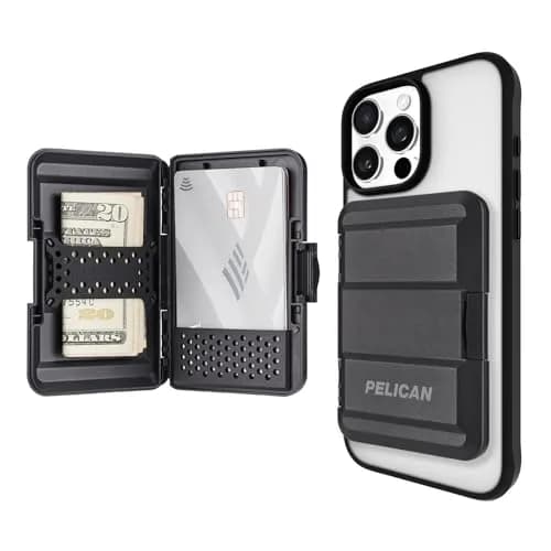 Pelican MagSafe Wallet for iPhone - Black | Slim Magnetic Phone Wallet with Card Holder thumbnail 1