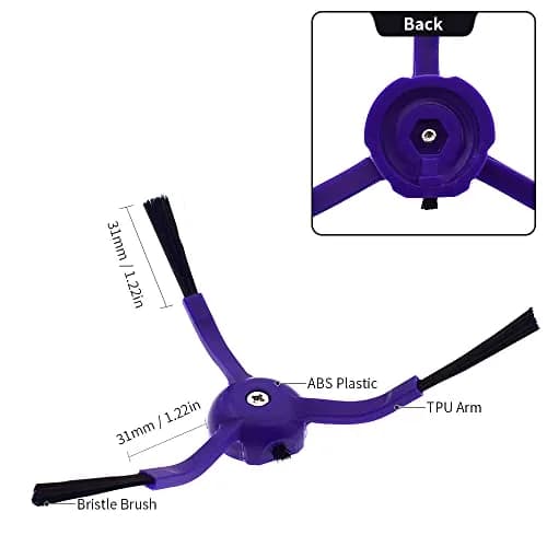 neutop Replacement Side Brushes for eufy RoboVac X8, X8 Hybrid | Deep Corner & Wall Cleaning (110 characters) thumbnail 3