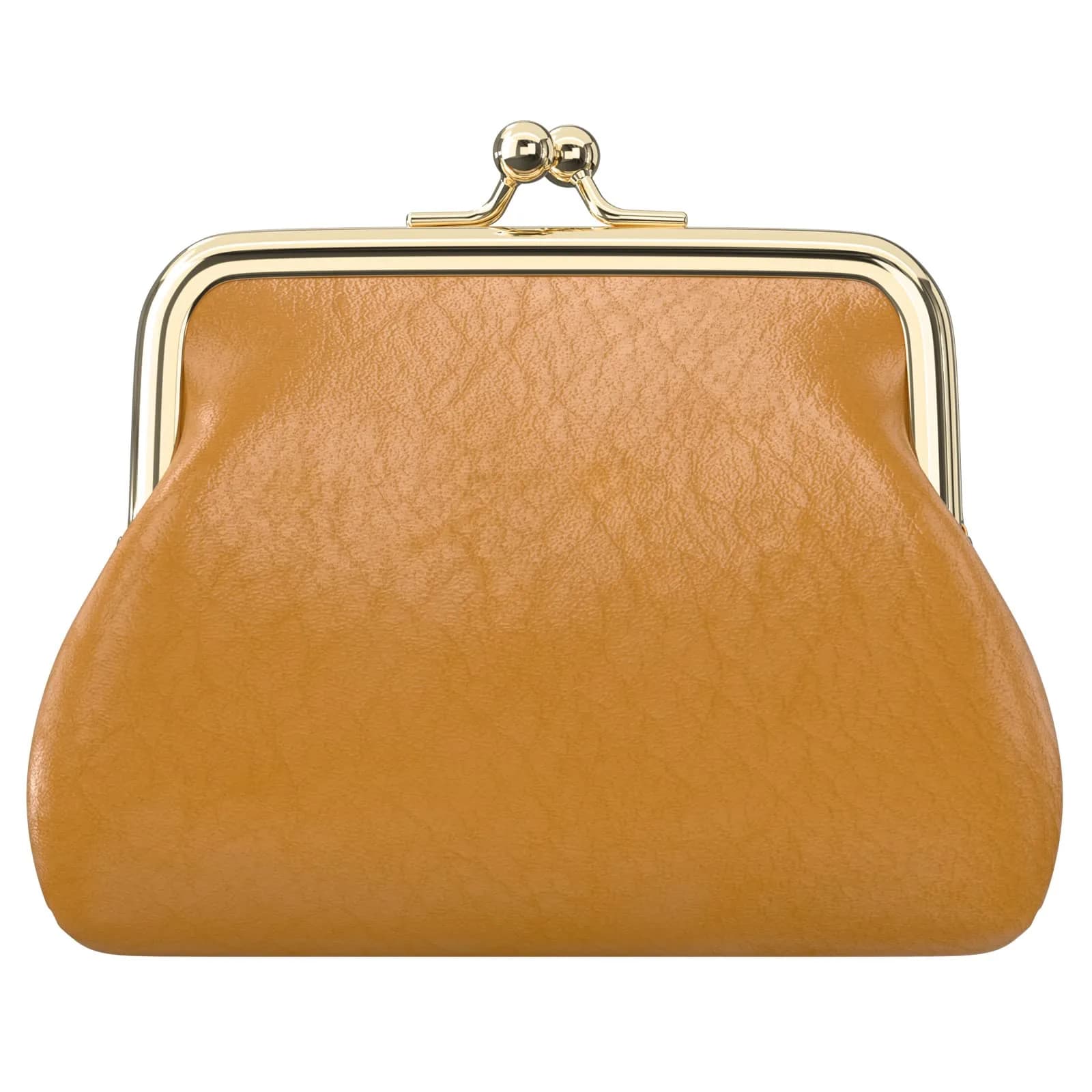 Nipichsha PU Leather Coin Purse Small Wallet with Kiss Lock Clasp, 13.5cm (5.3 Inch) | Holds Coins, Cards, and Small Essentials