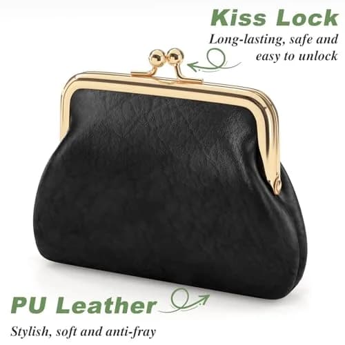 Nipichsha Coin Purse Small PU Leather Change Purse | Waterproof, Durable & Compact thumbnail 4