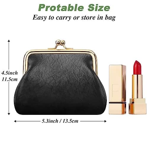 Nipichsha Coin Purse Small PU Leather Change Purse | Waterproof, Durable & Compact thumbnail 3