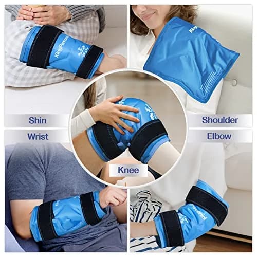KingPavonini XXL Knee Ice Pack Wrap with Straps, 1.2kg Gel, 48x27cm | Reusable Cold Therapy for Knee Injuries & Arthritis thumbnail 7