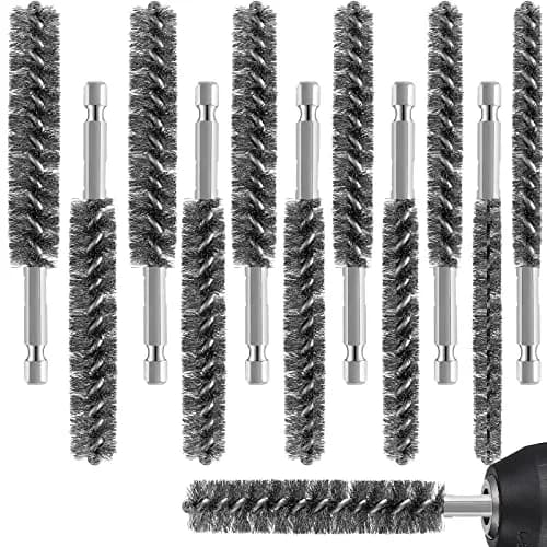 Geiserailie Stainless Steel Bore Brush 0.8-1.9cm | Rust & Deburring Tool for Power Drill thumbnail 1