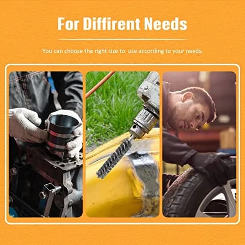 Geiserailie Stainless Steel Bore Brush 0.8-1.9cm | Rust & Deburring Tool for Power Drill thumbnail 6