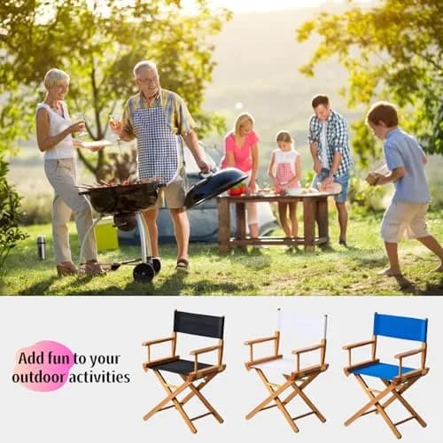 Khakho Director Chair Canvas Replacement Seat & Back Kit | 54x41cm (21.3x16.1") Seat, 53x20cm (20.9x7.9") Back thumbnail 5
